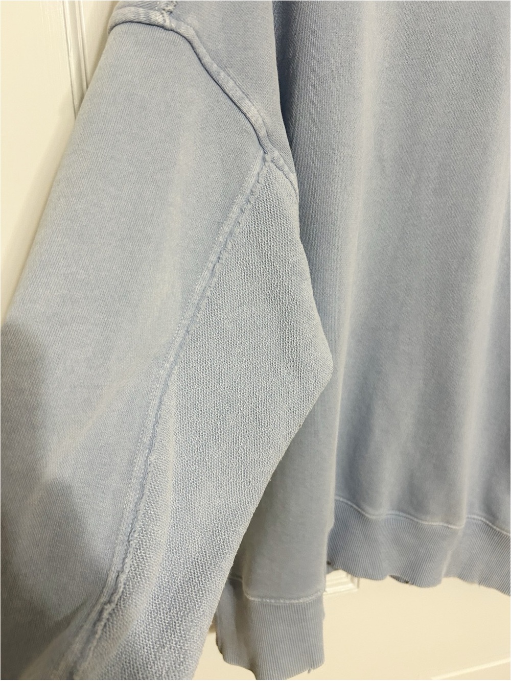 aerie Light Blue Oversized Crewneck Sweatshirt - Picture 2 of 4